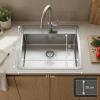 Pure.Sink Luxion Stainless steel sink 51x50 cm Tapwing with tap hole PLX5150T-02